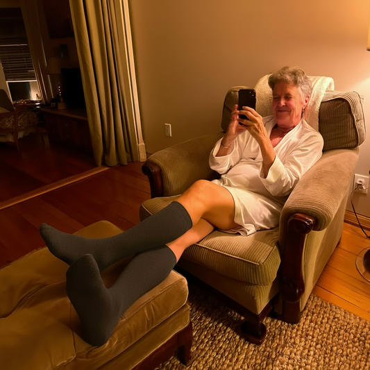 Bamboo Compression Socks | Soothing Relief for Swollen Legs & Ankles